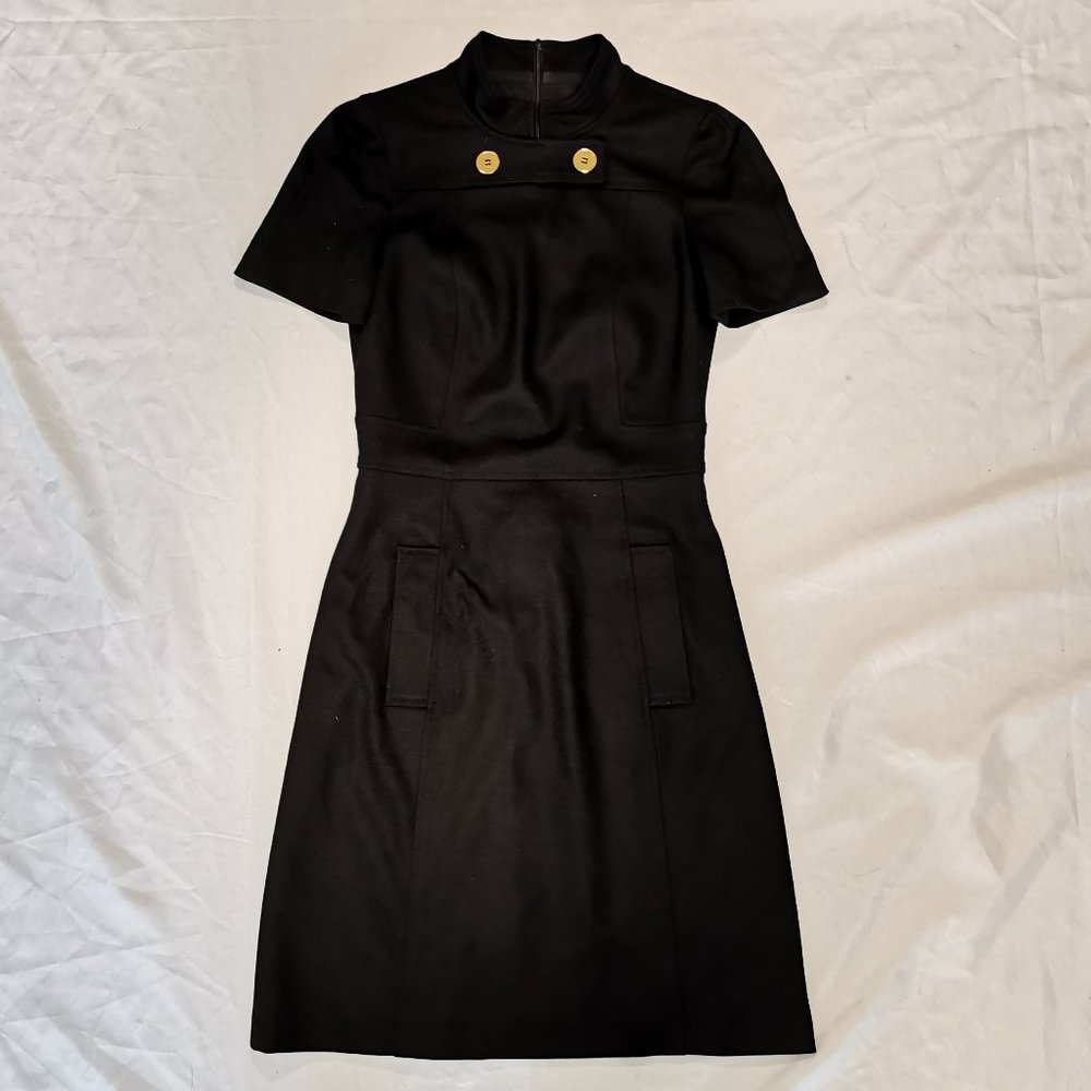 Elegant Black Short Sleeve Dress